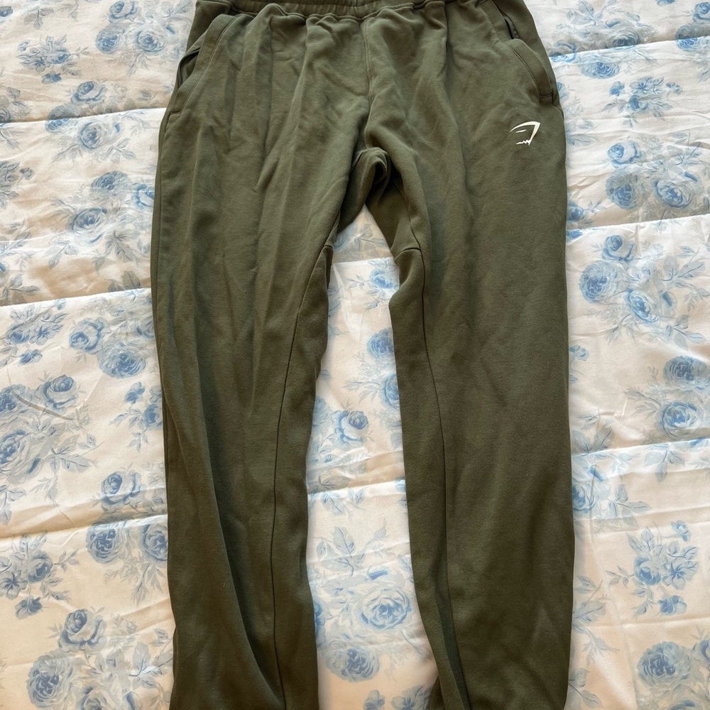 Gymshark Men's Olive Green Joggers